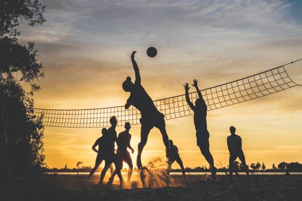 match de beach volley