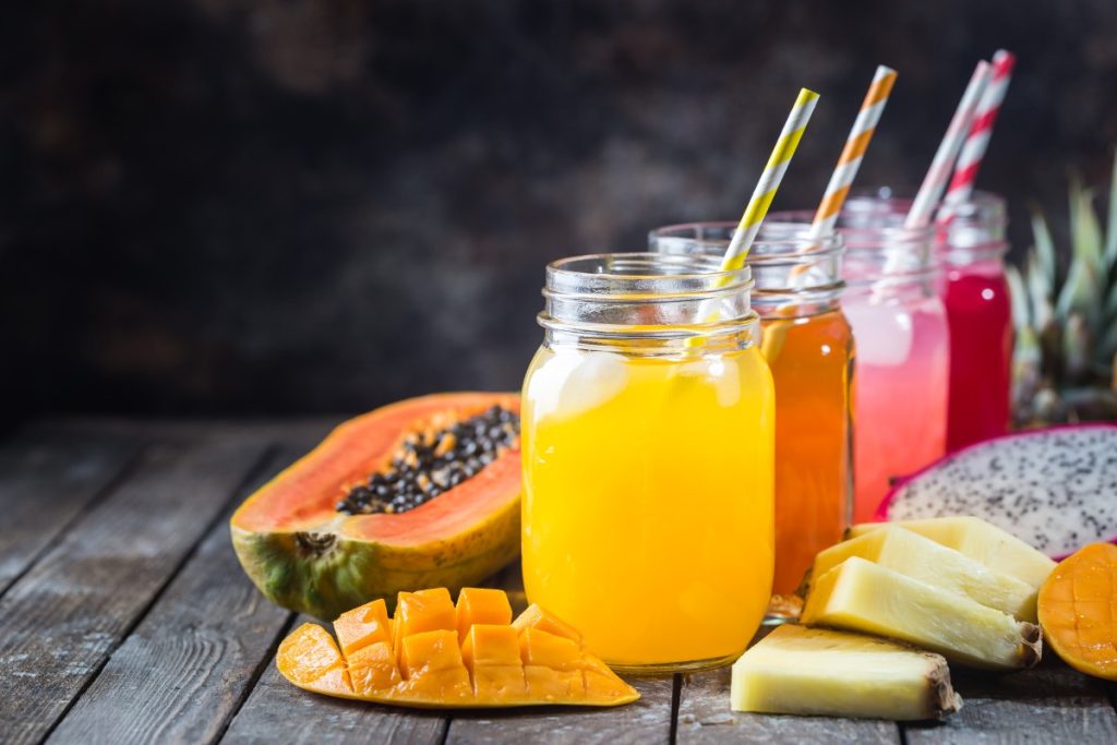 jus de fruits multiples